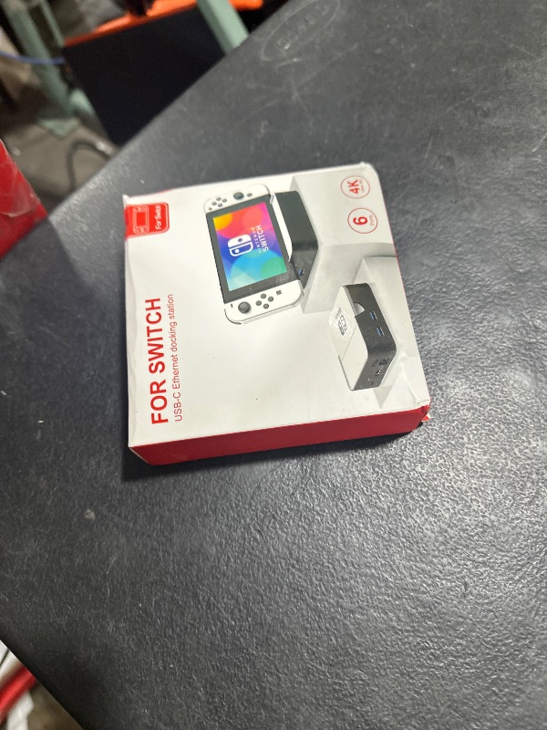 Photo 1 of Upgraded Switch TV Dock for Nintendo Switch/Switch OLED, MVIIOE Switch Docking Station with Ethernet LAN, Support YouTube, 4K@60HZ 1080P HDMI 2.0 Port, 3 USB Ports & PD Fast Charging White
