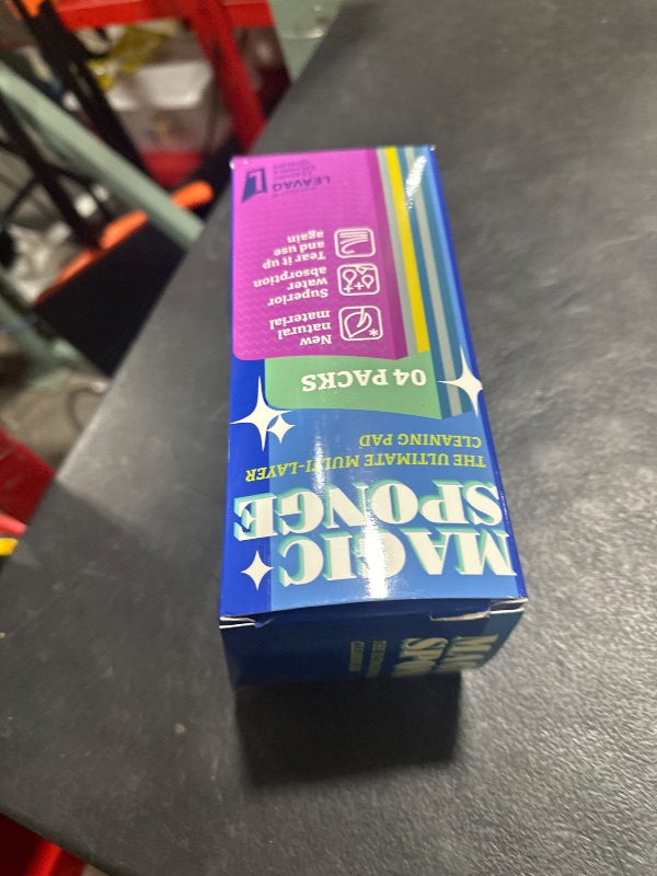 Photo 1 of 4 Pack 12-Layer Peelable Microfiber Sponges – Ultra Absorbent, Reusable Cleaning Pads for Kitchen & Household Use