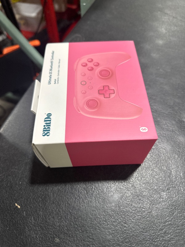 Photo 1 of 8Bitdo Ultimate 2C Hall Effect Joysticks Bluetooth Controller with Remappable L4/R4 Bumpers, 6-axis Motion Control, Rumble Vibration and Turbo Function for Switch/Switch 2 (Pink)