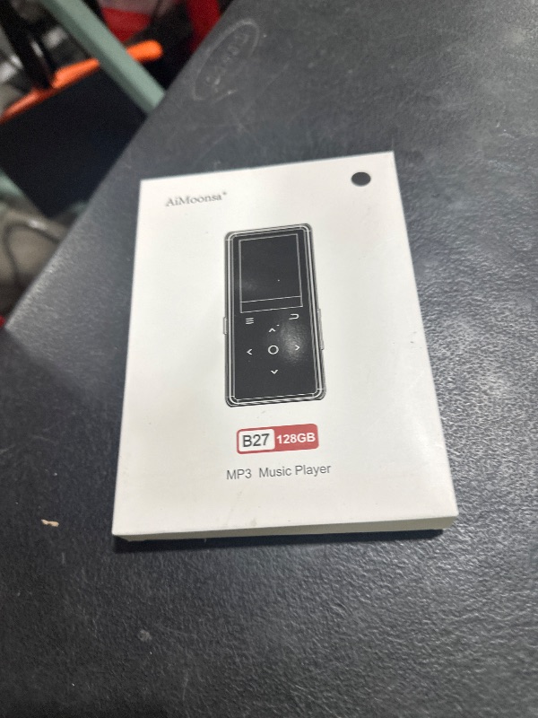 Photo 1 of 128GB MP3 Player with Bluetooth 5.2, AiMoonsa Music Player with Built-in HD Speaker, FM Radio, Voice Recorder, HiFi Sound, E-Book, Earphones Included