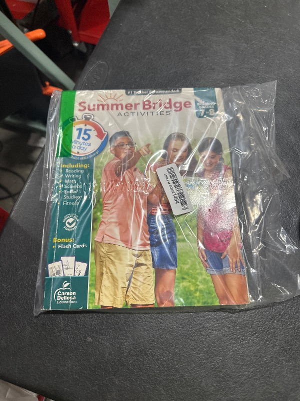 Photo 1 of Summer Bridge Activities 7th Grade to 8th Grade Workbooks All Subjects, Math, Language Arts, Science, Social Studies, Fitness, Seventh & Eighth Grade With Flash Cards, eBooks & More (Volume 9)