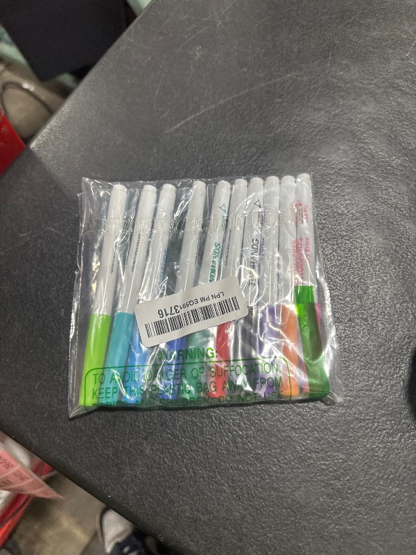 Photo 1 of TWOHANDS Dry Erase Markers Ultra Fine Tip,0.7mm,Low Odor,Extra Fine Point,11 Assorted Colors,Whiteboard Markers for School,Office,Home,or Planning Whiteboard,12 Count,20529