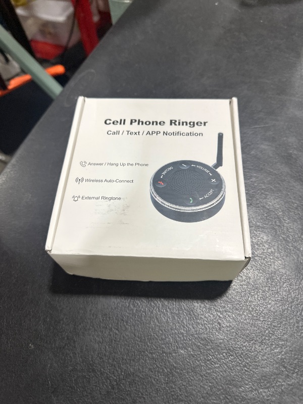 Photo 1 of ClaspVital 120dB Loud Cell Phone Amplifier Ringer | Red & Blue Flasher for Senior, Hearing Impaired | Wireless Landline Adapter Speaker | No Missed Calls