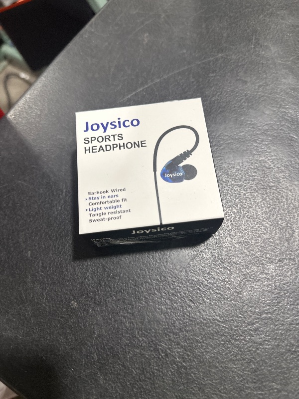 Photo 1 of Stereo-to-Mono Single earbud with Mic and Control, Wired One Ear Earphone Headset w Over Ear Hook & Case for Cell Phones Laptop, In-ear Mono Headphone for Driving Sport Running Cycling, Right Ear Only