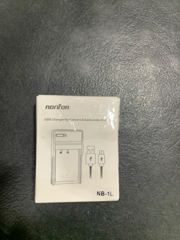 Photo 1 of Norifon NB-1L USB Charger for Canon Digital IXUS 300, 320, 330, 400, 430, 500, V, V2, V3, IXY Digital 200, 300, 400, 430, 450, 500, S230, S330, PowerShot S300, S330, S410, S500 Camera and More