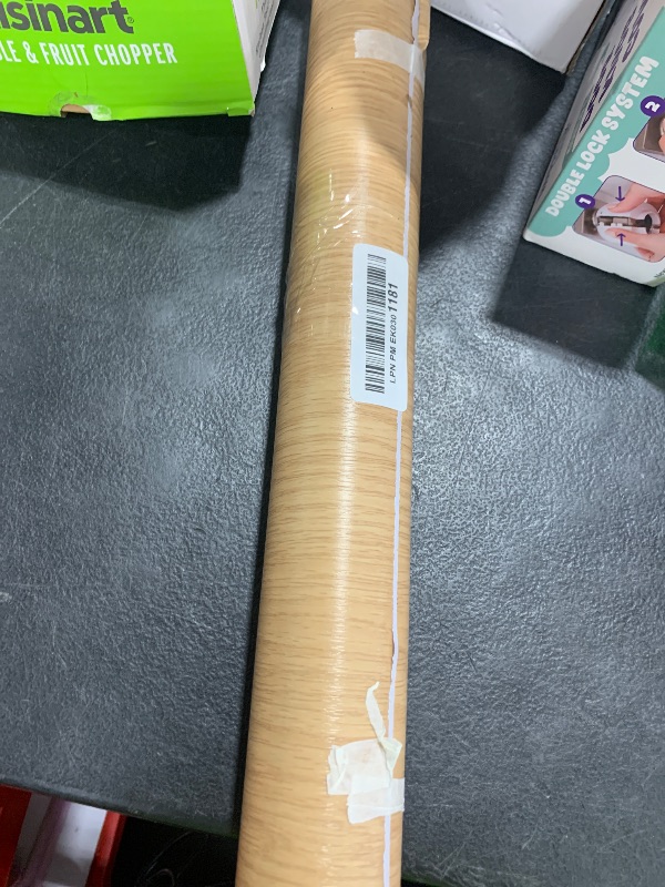 Photo 1 of seonta Wood Peel and Stick Wallpaper Thick Decorative Self Adhesive Contact Paper 16"x198" Wood Grain Wall Paper Vinyl Film for Walls Cabinets Furniture Countertop Brown