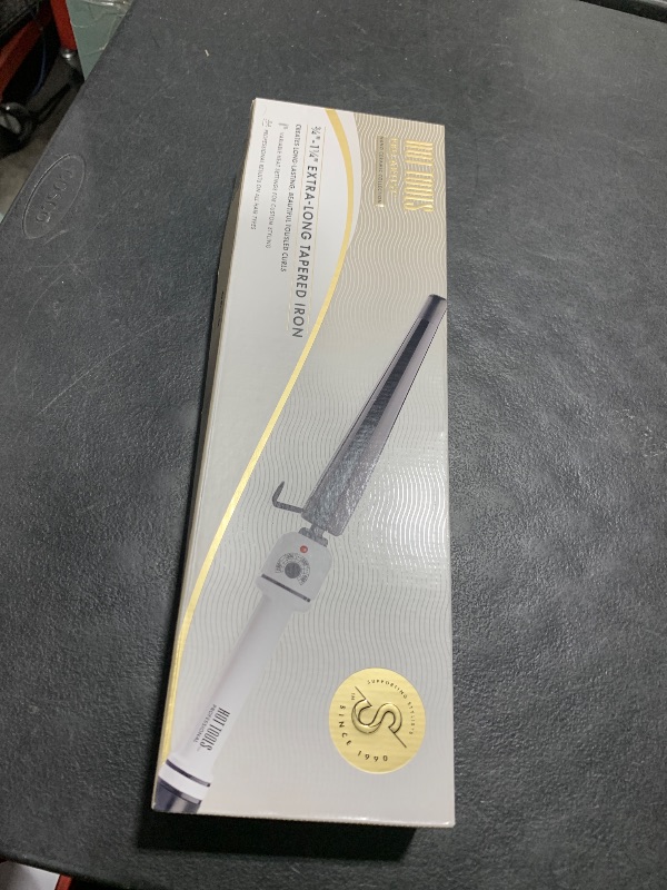 Photo 1 of HOT TOOLS Professional Nano Ceramic Extra Long Tapered Curling Iron for Shiny Curls, 3/4 to 1 1/4 Inches