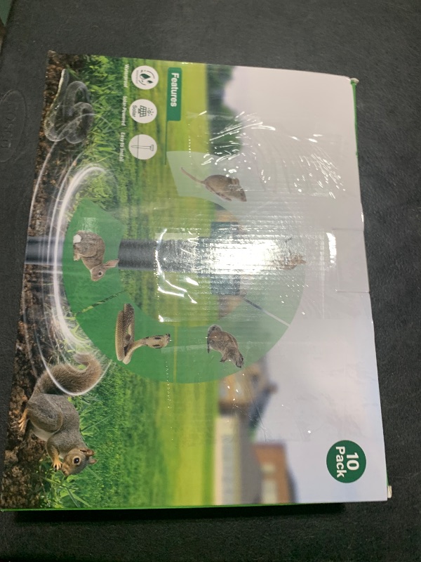 Photo 1 of Snake & Mole & Rabbit & Skunk Repellent Solar Powered, Ultrasonic Deterrent, IP65 Waterproof, 2025 Upgraded Gopher Groundhog Rodent Chipmunk Raccoon and Vole Repellent for Lawn & Garden, 10 Pack