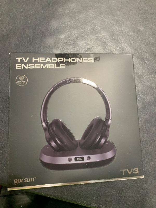 Photo 1 of vinamass Wireless Headphones for TV,2.4GHz TV Headphones Wireless for Seniors with Transmitter Charging Base, Support Optical,AUX,RCA and USB, High Volume No Audio Delay, Plug and Play, 65hr Playtime