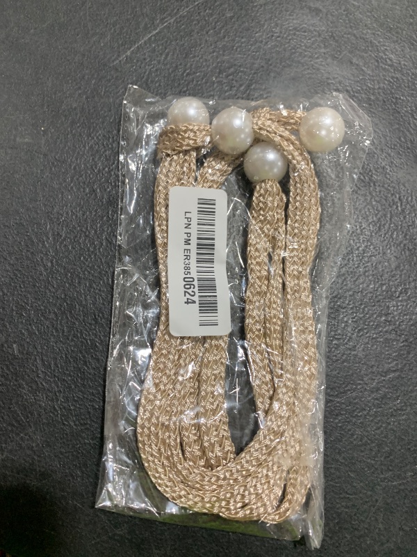 Photo 1 of KLOGTSIND Magnetic Curtain Tiebacks, Curtain Tie Backs for Curtains 4 Pack, Wood Bead Curtain Tiebacks, Curtain Holders for Boho Bedroom Decor, Baby Nursery Decor, Farmhouse Decor