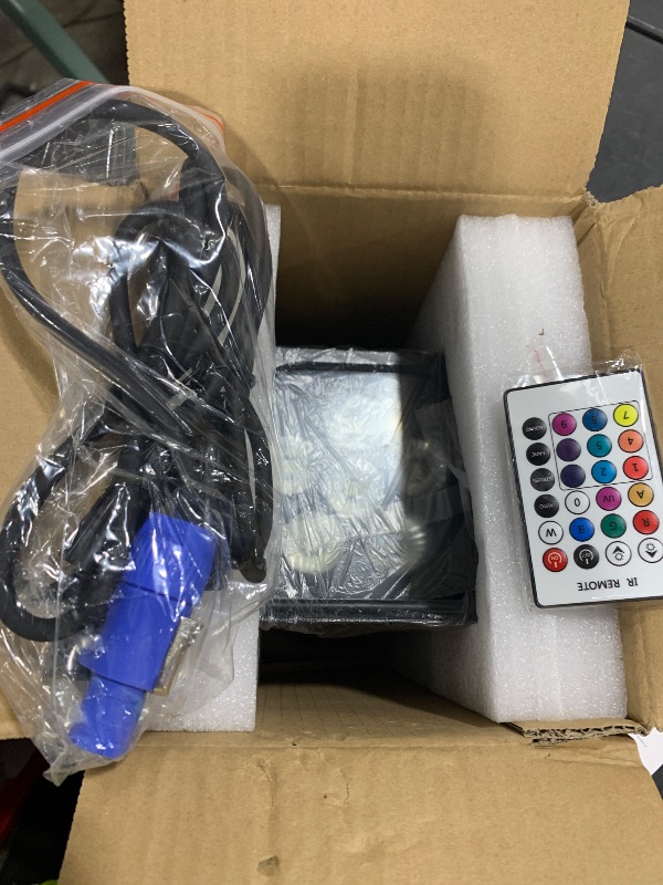 Photo 1 of Battery Powered Uplights Rechargeable Par Can 6x18W RGBWA+UV LED Uplight 9600 mAh APP/Remote/DMX512 Control Stage Lights Uplighting Indoor for Wedding DJ Church Christmas Dance
