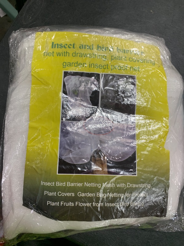 Photo 1 of 10 X 10 Ft Large Fruits Tree Netting Cover with Zipper and Drawstring, Insect Bird Barrier Netting for Garden Protection, Garden Plant Mesh Netting Cover for Cherry Apple Peach Tree Blueberry Bushes