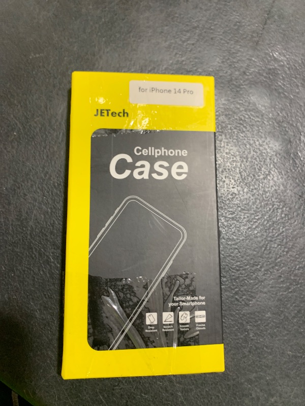 Photo 1 of JETech Case for iPhone 14 Pro 6.1-Inch, Non-Yellowing Shockproof Phone Bumper Cover, Anti-Scratch Clear Back (Clear)