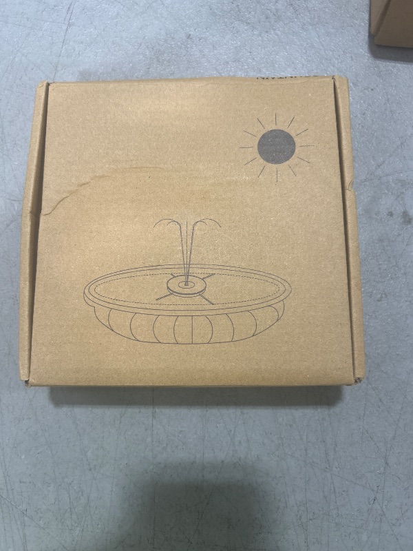 Photo 1 of Solar Fountain, Floating Solar Powered Water Fountain Pump for Bird Bath, Garden, Pond, Pool, Outdoor Solar Founatin (2.5W)
