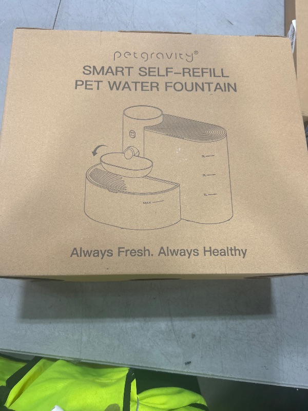 Photo 1 of Saker Automatic Cat Water Dispenser: Smart Pet Water Fountain No Filter for Small Dogs - Wireless 3L Rechargeable Smart Cat Fountain - Wastewater Separation
