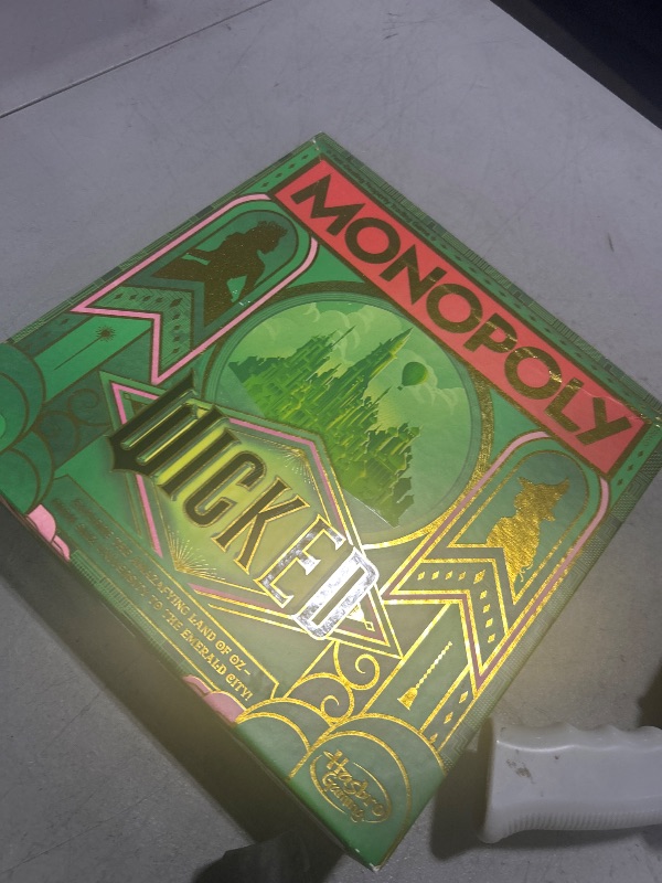 Photo 1 of Monopoly Wicked Edition Board Game | Inspired by The Motion Picture | Ages 8+ | 2 to 6 Players | 30 Mins. | Family Games for Kids, Teens, and Adults