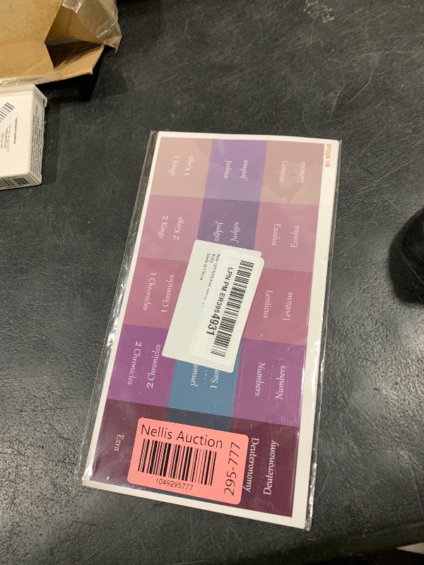 Photo 1 of Thinkor Laminated & Repostion Bible Tabs, Large Print Christian Gift for Women and Men, Easy to Read and Apply Bible Journaling Tabs (Purple & Pink Print)