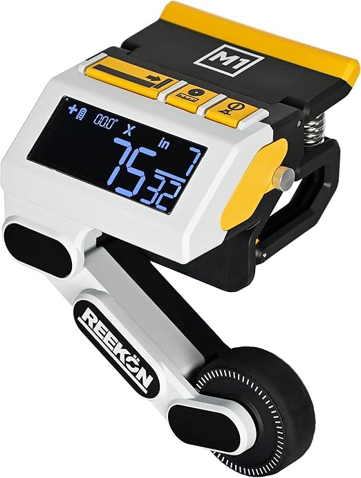 Photo 1 of REEKON M1 Caliber Measuring Tool for Miter Saws – Eliminates Need to Measure & Mark Materials, Reduces Cut Time and Increases Safety, Measures Flat & Round Materials
