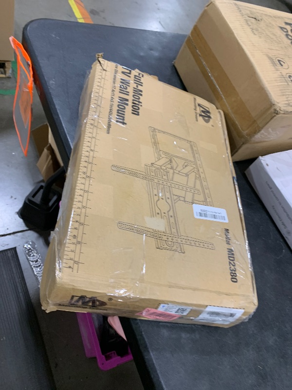 Photo 1 of Mounting Dream TV Wall Mount for 32-65 Inch Television,Mount with Swivel and Tilt, Full Motion Bracket with Articulating Dual Arms, Fits 16inch Studs, Max VESA 400X400 mm, 99lbs, MD2380