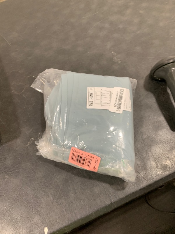 Photo 1 of RYB HOME RV Curtains for Camper Windows - Soft Thermal Insulated Small Window Curtain Tiers for Cafe Kitchen Bedroom Basement Glass Door Window, W 42 x L 30 inches, Dusty Blue, 2 Panels