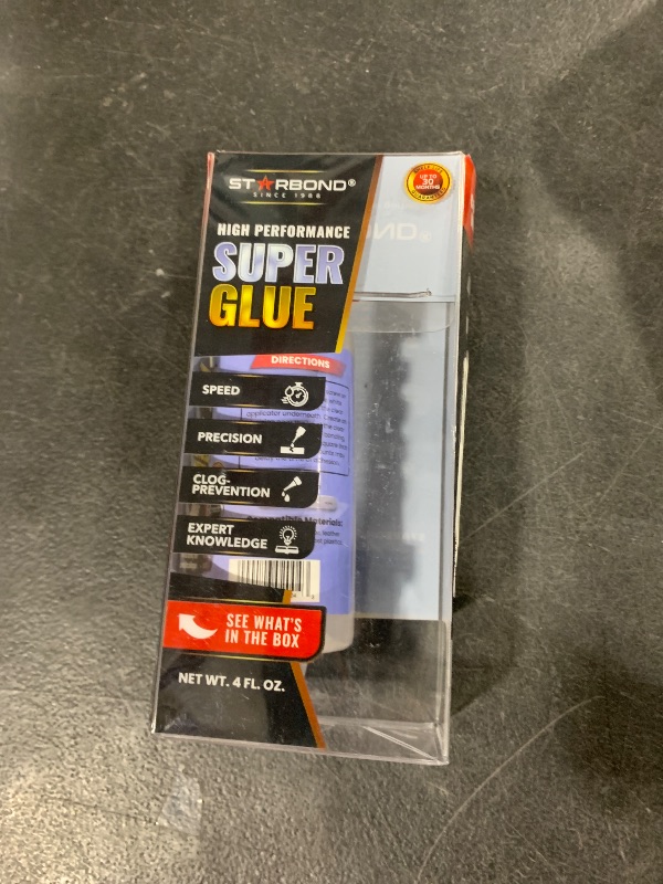 Photo 1 of Starbond Super Fast Thin, Premium Instant CA (Cyanoacrylate Adhesive) Super Glue Plus Extra Cap and Microtips, (for Woodturning, Pen Turning, Hobby, Stabilizing, Finish, Inlay) (4 Ounce)