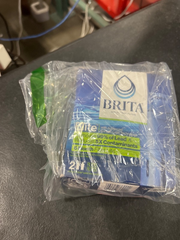 Photo 1 of Brita Elite Water Filter Replacements for Pitchers and Dispensers, NSF Certified to Remove 99% of Lead, 2 Count