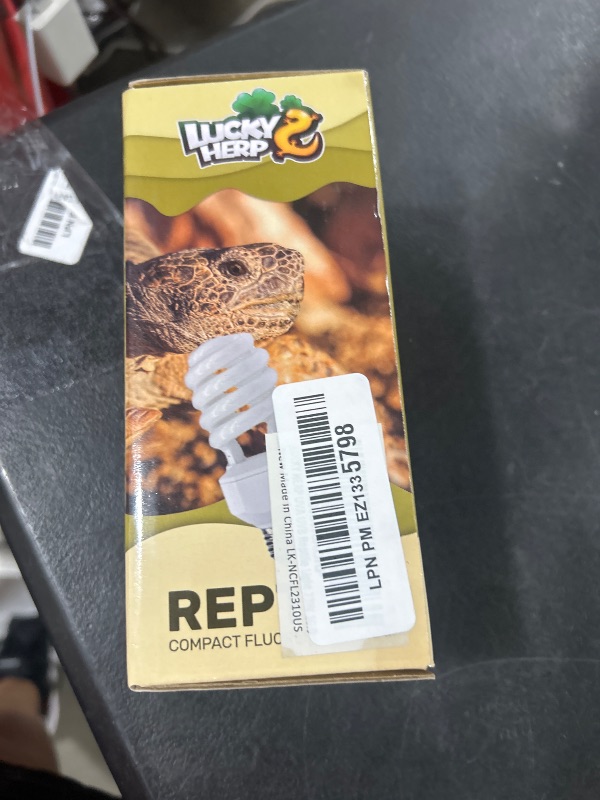 Photo 1 of LUCKY HERP UVA UVB Reptile Light 10.0, Desert UVB 150 Compact Fluorescent Lamp, UVB Light for Reptiles 23W, UVA UVB Reptile Light Bulb, UVB Bulb for Reptiles Bearded Dragons Lizards Tortoises Snakes