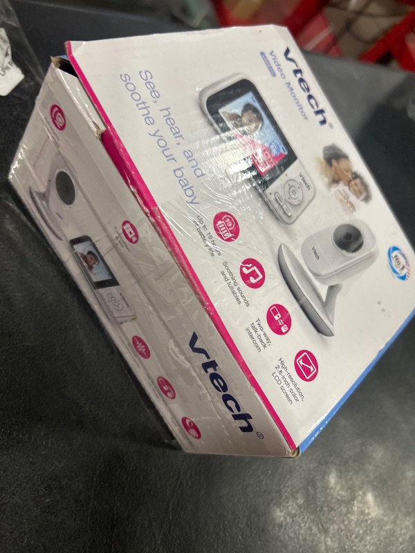 Photo 1 of VTech VM819 Baby Monitor with Camera and Audio, 2.8” Screen Portable Baby Camera, Night Vision, 2-Way Audio, Temperature Sensor and Lullabies, Secure Transmission No WiFi, Ideal for Baby/Elderly/Pet
