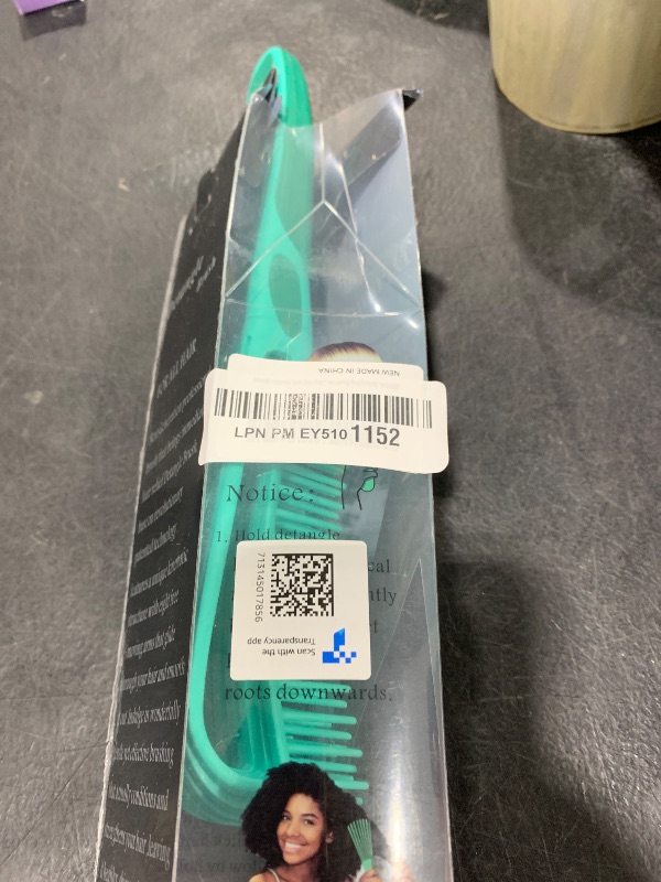 Photo 1 of BESTOOL Detangling Brush for Black Natural Hair, Curly Hair Afro 3/4abc Texture - Faster and Easier Detangle Wet or Dry With No Pain (Green)