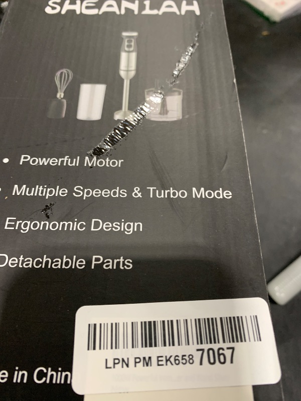 Photo 1 of 1000W Powerful Immersion Blender Handheld, 2025 New Update Hand Blender with 25-Speed and Heavy-Duty Copper Motor, 4 in 1 Hand Mixer with Chopper, Whisk, Beaker and Wand Silver