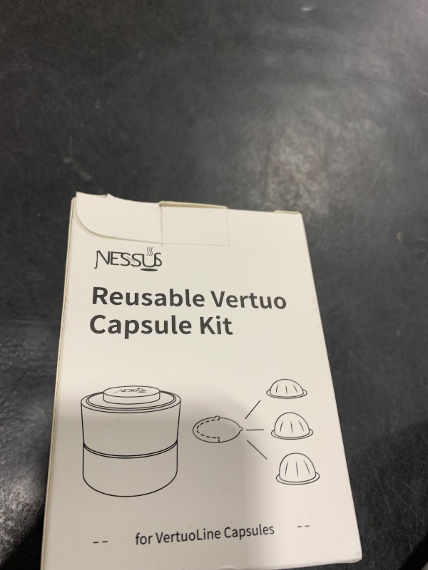 Photo 1 of Nessus Reusable Kit for Nespresso Pods Vertuo, Reuse Old Coffee Pods for Nespresso Vertuo: 100 Pcs Aluminum Foil Seal Lid, Holder, Brush, Refillable Vertuo Plus Next Capsule Machine