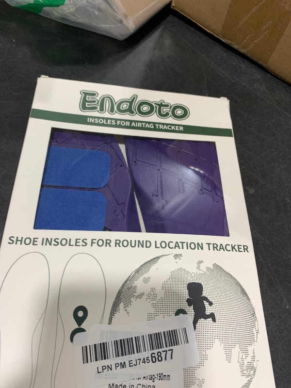 Photo 1 of Endoto Insoles for Airtag Tracking Devise Hidden Holder for Kids Child and Adults, Comfortable Securely Mounted Shoe Inserts for Footwear (US Patent: USD1082268) (175-190mm)