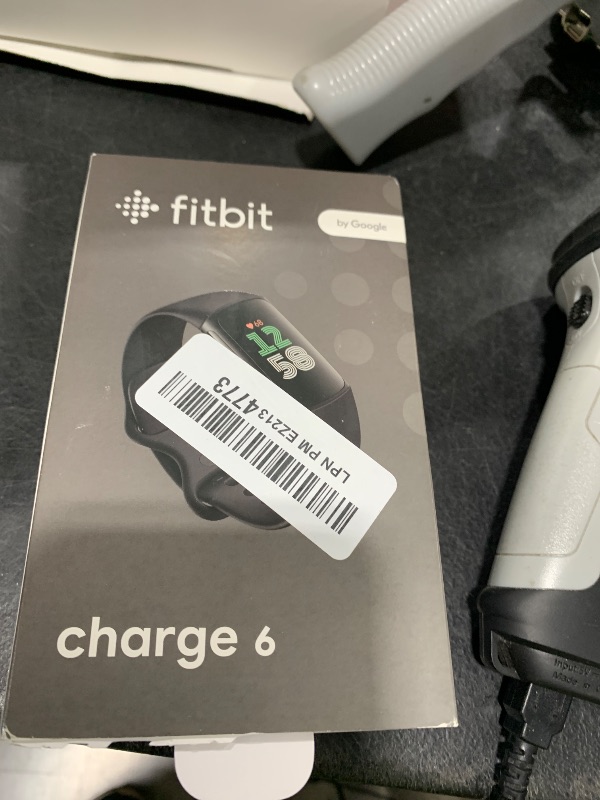 Photo 1 of Fitbit Charge 6 Fitness Tracker with Google apps, Heart Rate on Exercise Equipment, 6-Months Premium Membership Included, GPS, Health Tools and More, Obsidian/Black, One Size (S & L Bands Included)