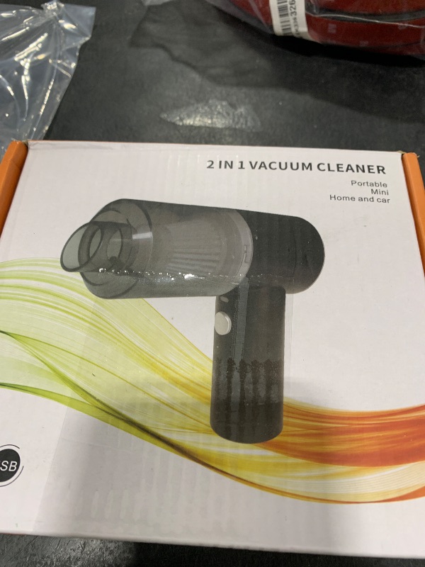 Photo 1 of Mini Vacuum Cleaner for,2 in 1 Keyboard Vacuum Cleaner Wireless Handheld,Car Vacuum with Brushless Motor High Power 120W Rechargeable Easy to Clean Car Interior?Charging Cable not Included (Black)