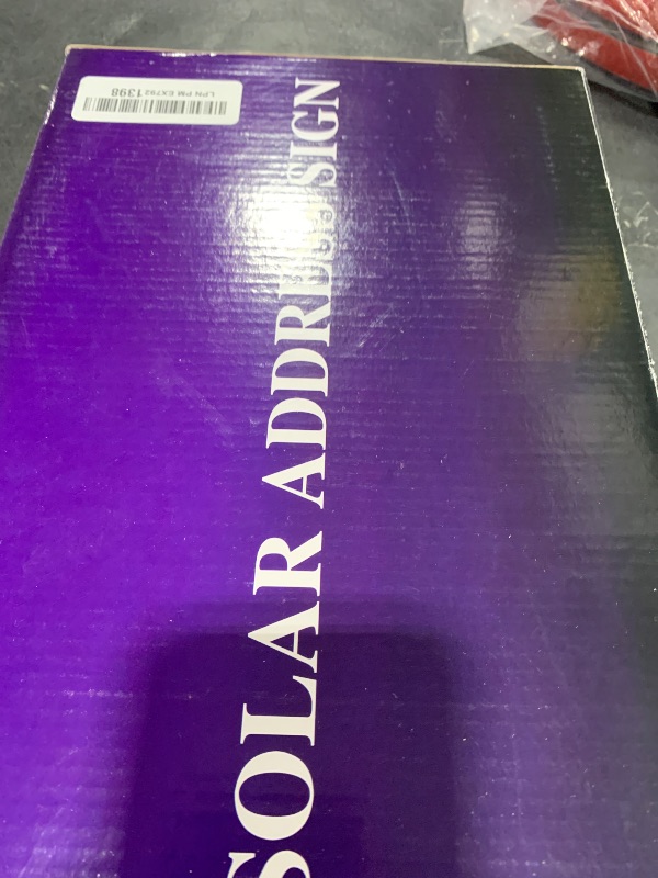 Photo 1 of LeiDrail Solar Address Sign House Number for outside LED Illuminated Outdoor Address Plaque Waterproof Lighted Up for Home Yard Street