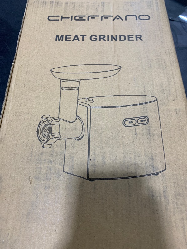 Photo 1 of CHEFFANO Meat Grinder, 2600W Max Stainless Steel Meat Grinder Electric, ETL Approved Heavy Duty Meat Mincer Machine with 2 Blades, 3 Plates, Sausage Stuffer Tube & Kubbe Kit for Home Kitchen Use