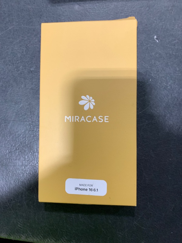 Photo 1 of Miracase for iPhone 16 Case 6.1'', Full-Body Bumper Phone case with Built-in Full Glass Screen &Camera Control,No Gap,Compatible with MagSafe,Drop Proof 16 Cover,Black
