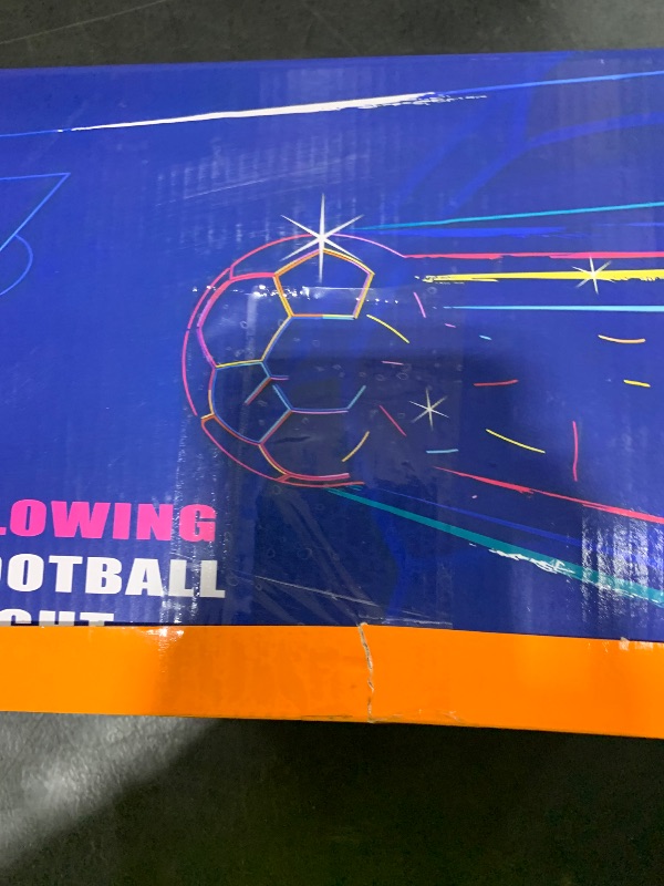 Photo 1 of ANCBRUT Light Up Soccer Ball Glow in The Dark Size 3/4/ 5 Indoor&Outdoor Sports Gifts Birthday Ideas for 3-15+ Boys, Girls, Teens with Pre-Installed Batteries & Pump (Size 5 Soccer Ball)