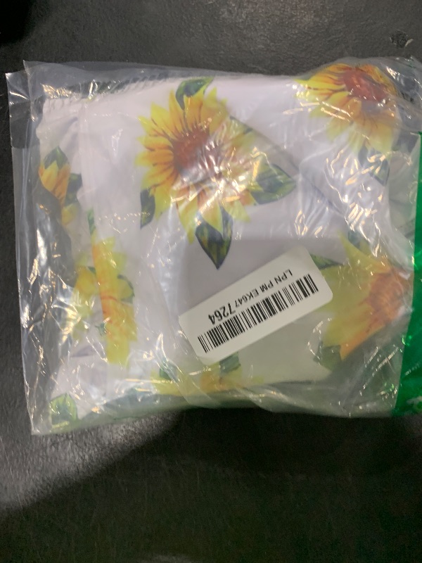 Photo 1 of Arshiner Girls Two Piece Swimsuits Tween Bathing Suit Kids High Waisted Bikini Padded Tankini Summer Beach Swimwear Set (Size 10-12, Sunflower Print)