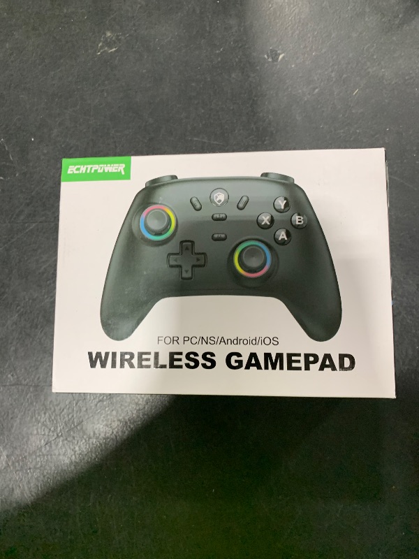 Photo 1 of ECHTPower Wireless PC Gaming Controller - Hall Effect Joystick, 2.4G & Wired 1000Hz Polling Rate, 800mAh Battery, Adjustable Turbo/Vibration - for PC/Switch/iOS/Android