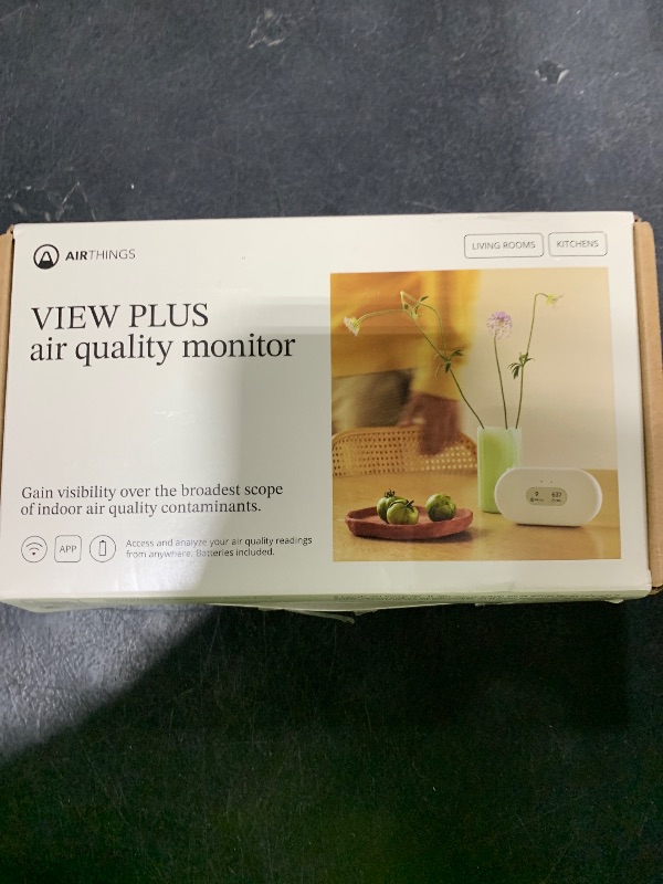 Photo 1 of Airthings 2960 View Plus - Battery Powered Radon & Air Quality Monitor (PM, CO2, VOC, Humidity, Temp, Pressure)