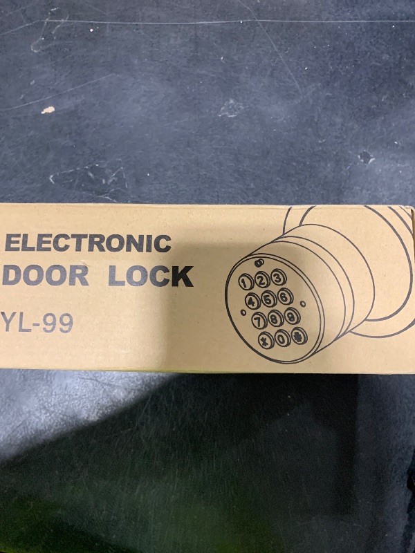 Photo 1 of Signstek Keyless Entry Door Lock, Door Knob with Keypad, Smart Code Door Lock, Mute Mode, Passage Function, Easy to Install, Satin Nickel