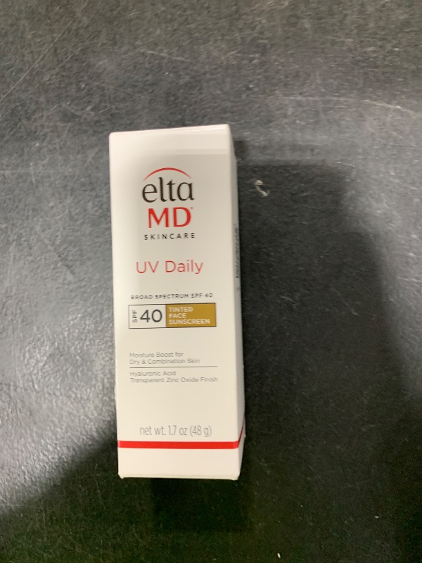 Photo 1 of EltaMD UV Daily Tinted SPF 40 Face Sunscreen Moisturizer with Zinc Oxide, Tinted Daily Face Moisturizer with SPF, Sunscreen for Dry Skin,1.7 oz Pump