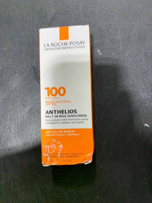 Photo 1 of La Roche-Posay Anthelios Melt-In Milk Sunscreen SPF 100, Sunscreen For Body & Face, Broad Spectrum SPF + Antioxidants, Oil Free, For Sun Sensitive Skin, Oxybenzone Free