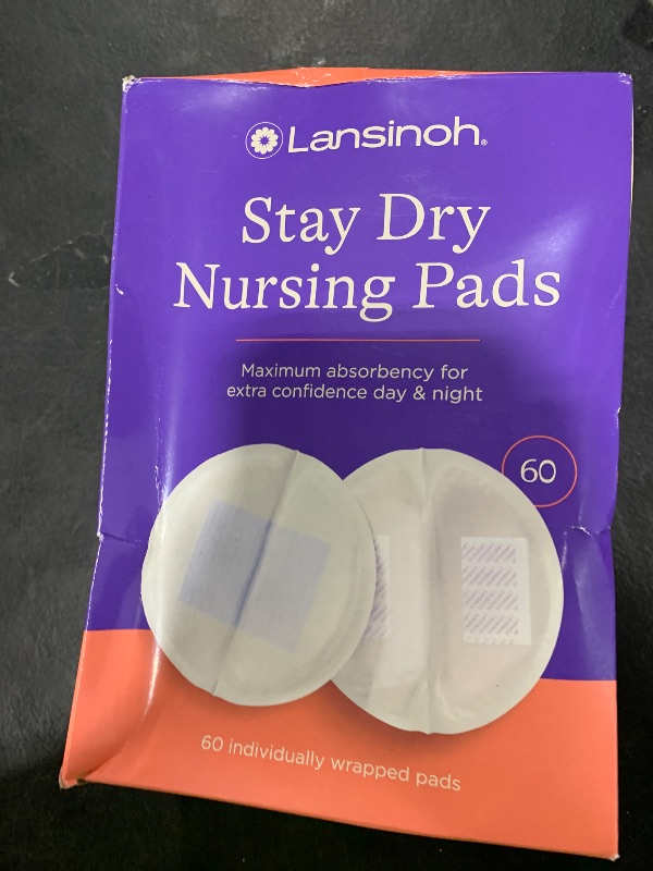 Photo 1 of Lansinoh Stay Dry Disposable Nursing Pads, 60 Count