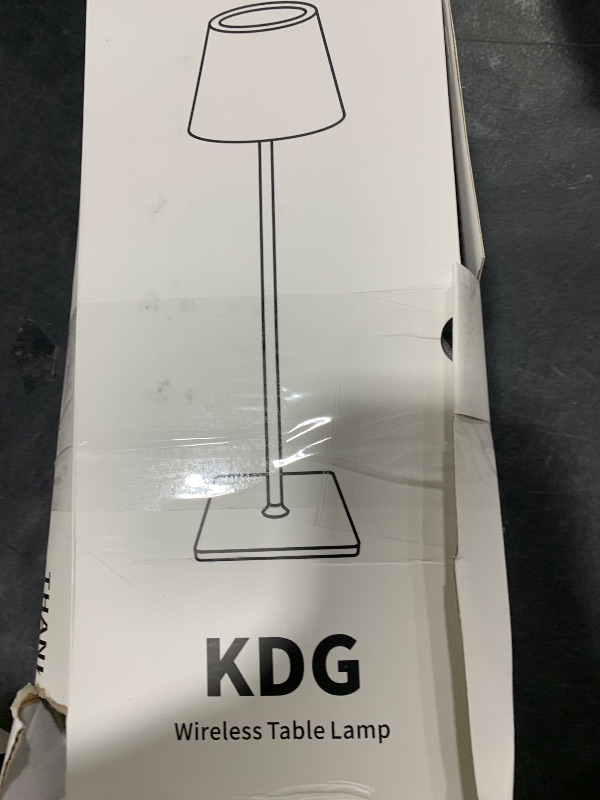 Photo 1 of KDG 2 Pack Cordless Table Lamp,Portable LED Desk Lamp, 5000mAh Battery Operated, 3 Color Stepless Dimming Up, for Restaurant/Bedroom/Bars/Outdoor Party/Camping/Coffee Shop Night Light(Black)