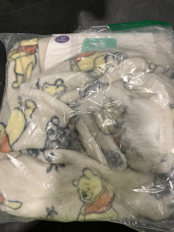 Photo 1 of Disney Characters Flannel Fleece Baby Blanket - Soft & Cozy 30x40 Inches, Featuring Mickey Mouse, Minnie Mouse, Winnie The Pooh, and Dumbo