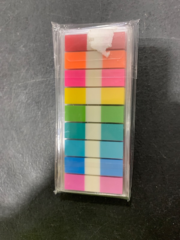 Photo 1 of Golcellia Sticky Tabs, 900 Pcs Transparent Page Markers Book Tabs, Transparent Sticky Index Tabs for Books, Teacher Supplies