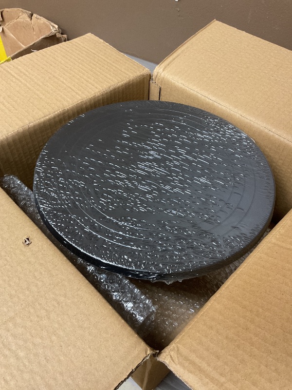 Photo 5 of Bamboo Fiber Cake Stand 12 Inch with Cake Spatula, Black Round Cupcake Stand Large Dessert Stand, Cake Decorating Display Stand for Birthday Parties, Weddings, Baby Shower and Other Events