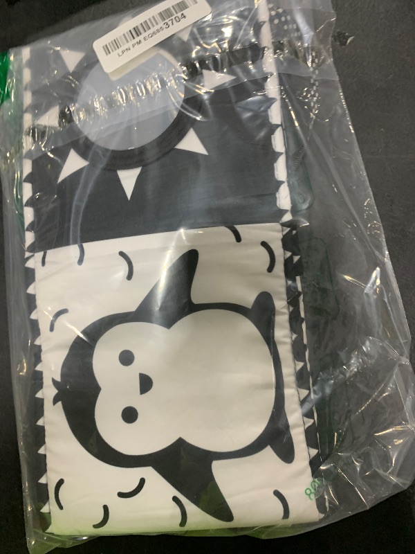 Photo 1 of Thremhoo Black and White High Contrast Baby Toys 0-6 Months Soft Book for Brain Development, Tummy Time, Sensory, Montessori Learning Activities